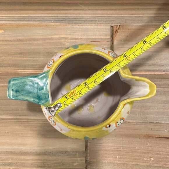 Vietri Italy Campagna Chicken Large Pitcher - Picture 14 of 14